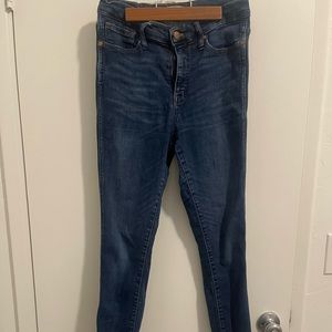 Madewell high rise denim skinny jeans